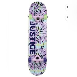 NWT justice girls standard popsicle board tie dye skateboard durable
